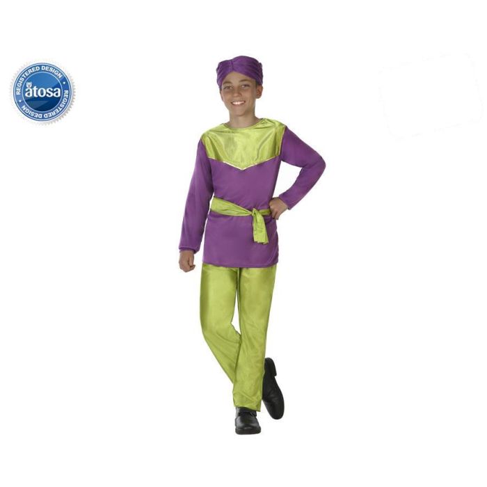 Disfraz de Paje Navideño Violeta para Niño 5-6 Años - Incluye Gorro, Camiseta, Cinturón y Pantalón Disfraz de Paje Navideño Violeta para Niño 5-6 Años - Incluye Gorro, Camiseta, Cinturón y Pantalón
