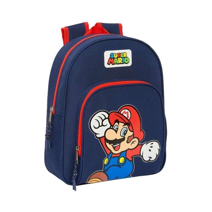 Mochila Safta Infantil Adaptable A Carro Super Mario World 340x280x100 mm