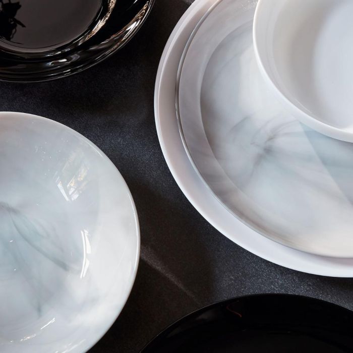 Plato Postre Opal Diwali Granit Marb Luminarc 19 cm 3 Plato Postre Opal Diwali Granit Marb Luminarc 19 cm 3