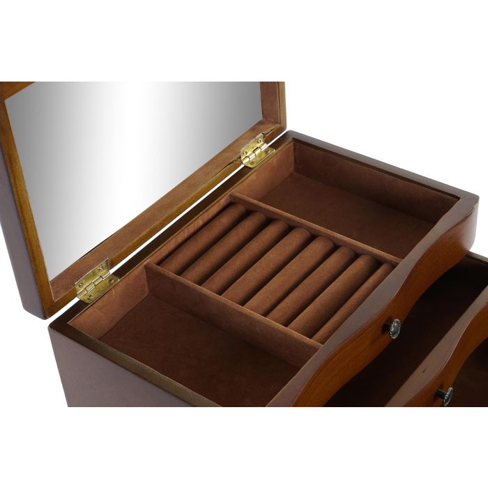 DKD Home Decor Joyero Marron 18 x 16 x 27 cm 2