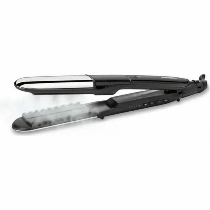 BaByliss ST496E Plancha de Pelo a Vapor Steam Shine Profesional Iónica 5 Temperaturas hasta 230°C Placas Cerámica 39mm
