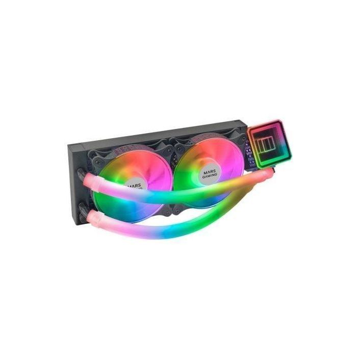 Mars Gaming ML-ULTRA240 Refrigeración Líquida AIO 240mm Premium ARGB Espejo Infinito 500W TDP Opti-Chamber 3rd Gen Universal Negro Mars Gaming ML-ULTRA240 Refrigeración Líquida AIO 240mm Premium ARGB Espejo Infinito 500W TDP Opti-Chamber 3rd Gen Universal Negro