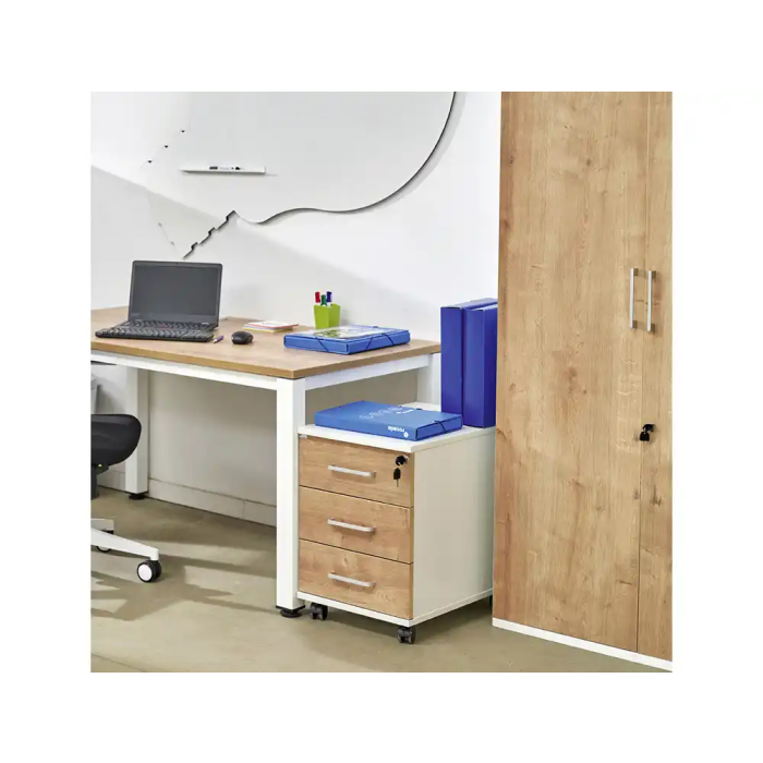 Rocada Cajonera Serie Store con 3 Cajones 58x40x59,5 cm Acabado Gris/Gris 5