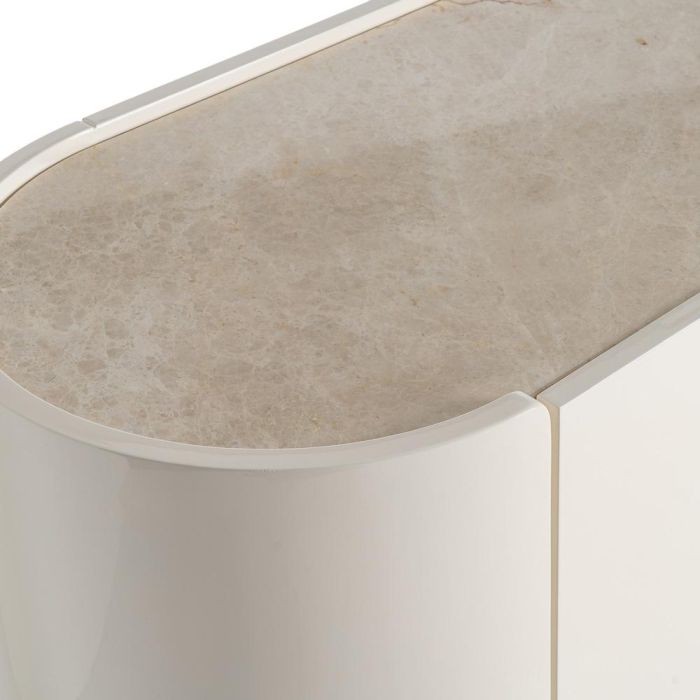 Aparador Lacado Crema Mármol-Dm Salón 160 X 45 X 75 cm