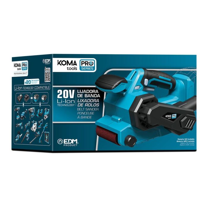 Koma Tools 20v-lb Lijadora de Banda 20V Pro Series Sin Batería ni Cargador, Lija 76x457mm, Velocidad 120-350 m/min 3 Koma Tools 20v-lb Lijadora de Banda 20V Pro Series Sin Batería ni Cargador, Lija 76x457mm, Velocidad 120-350 m/min 3