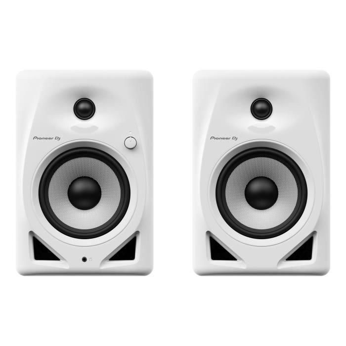 Par de altavoces de monitorización Pioneer DJ DM-50D-W - Bass Reflex - 2x25W - Modo DJ o Producción - Blanco 1