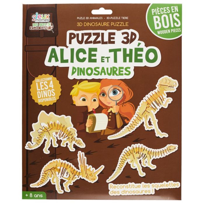 Puzzle Dinosaurio 3D Jeux 2 momes 3