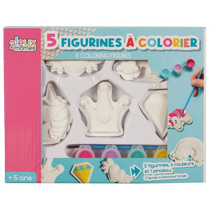 Juego De 5 Figura Colorear Jeux 2 momes 6