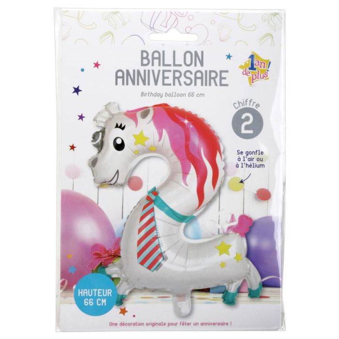 Globo Cifra Party Time altura 52-66 cm  1