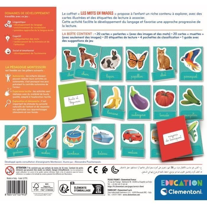 Montessori - Clementoni - Palabras en imágenes - Juego educativo desarrollando el léxico - A partir de 3 años 3 Montessori - Clementoni - Palabras en imágenes - Juego educativo desarrollando el léxico - A partir de 3 años 3
