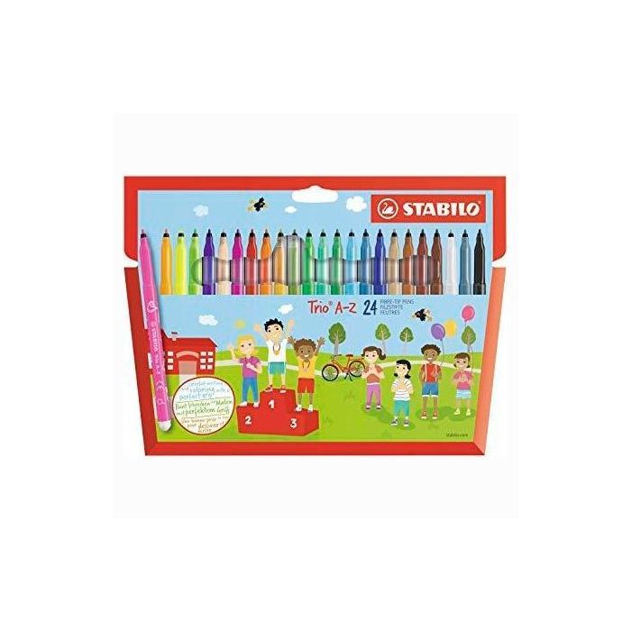 Stabilo Rotuladores Trio Az C-Surtidos Estuche 24 Ud Stabilo Rotuladores Trio Az C-Surtidos Estuche 24 Ud