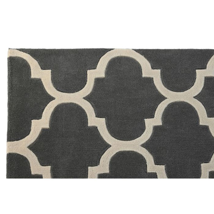 DKD Home Decor Alfombra Árabe Gris Crema 180 x 2 x 120 cm 1