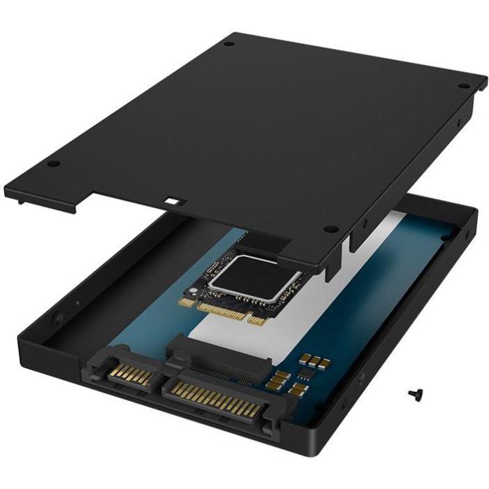 Laufwerksschachtadapter M.2 SATA > 2.5" SATA ICY BOX Black 2
