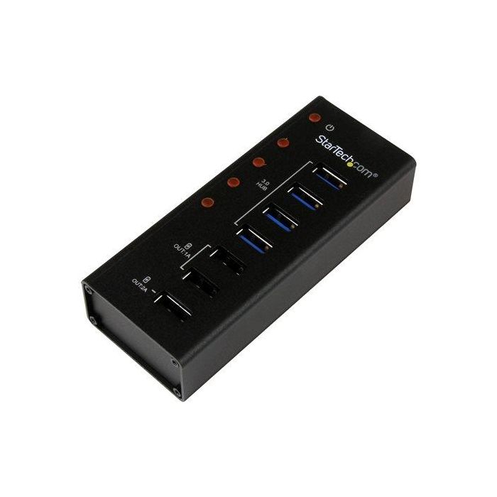 Hub USB Startech ST4300U3C3 Negro 1 Hub USB Startech ST4300U3C3 Negro 1