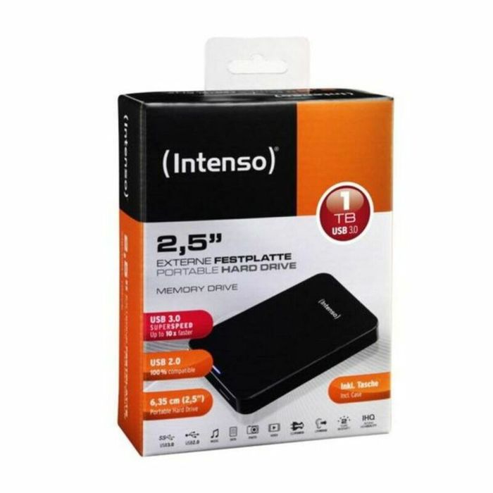Disco Duro Externo 1 TB y Funda 2.5" INTENSO Memory Drive, 1TB USB 3.0 1 TB HDD 1 TB SSD 1