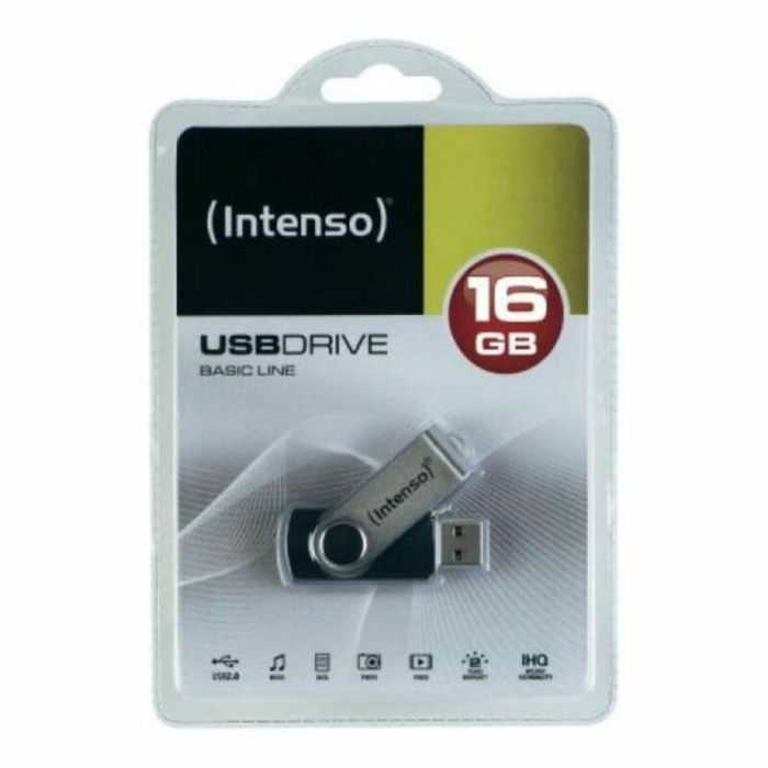 Memoria USB INTENSO 3503480 32 GB Llavero Negro Negro/Plateado 32 GB DDR3 SDRAM