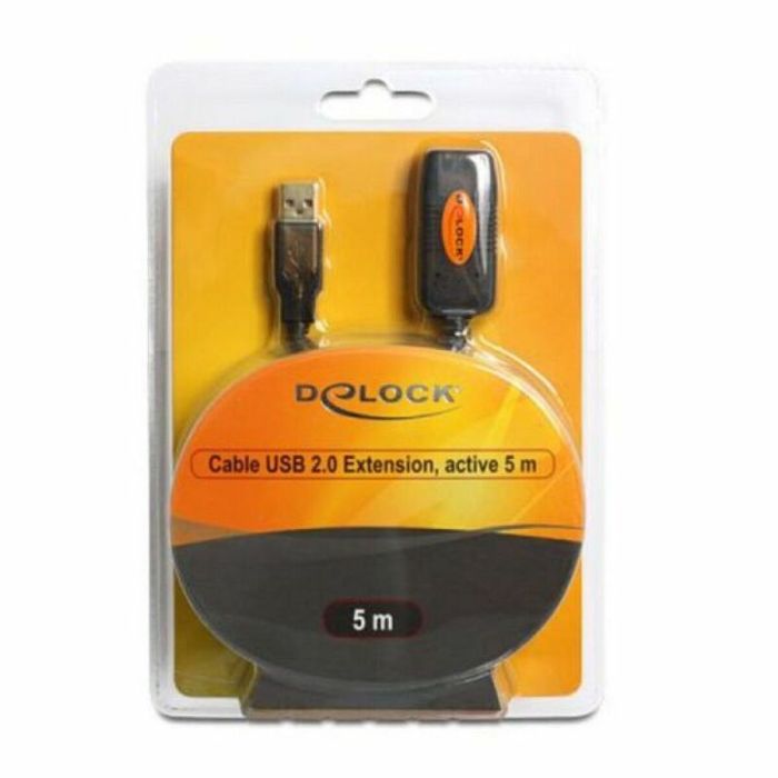 Cable alargador DELOCK 82308 USB 2.0 5 m 1
