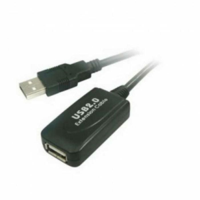 Cable Alargador USB 2.0 Nanocable 10.01.0211/ USB Macho - USB Hembra/ 5m/ Negro