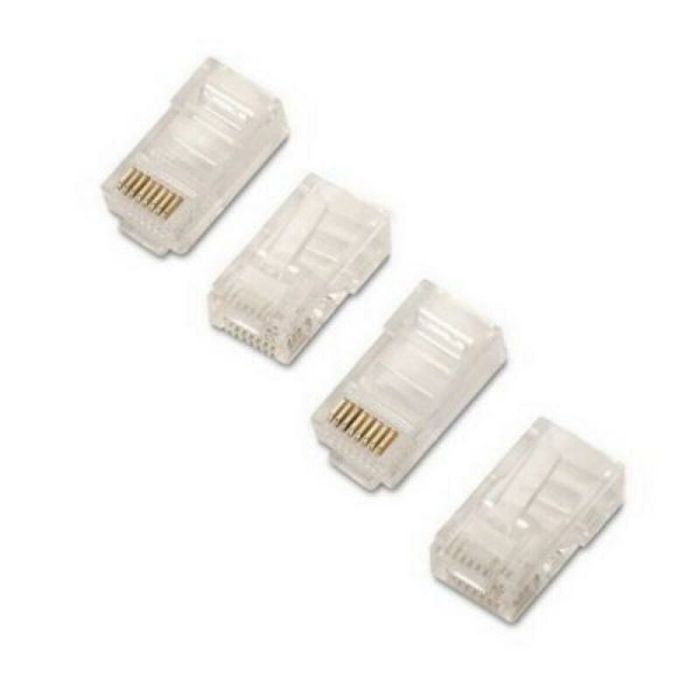 Conector RJ45 Categoría 5 UTP NANOCABLE 10.21.0102-100 100 pcs Transparente 1