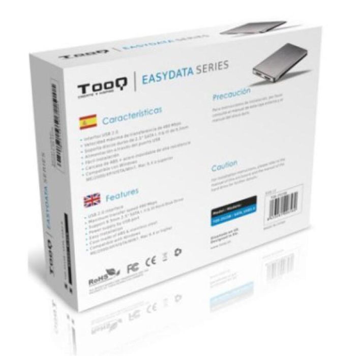 Caja externa para disco duro TooQ TQE 2533B de 2.5