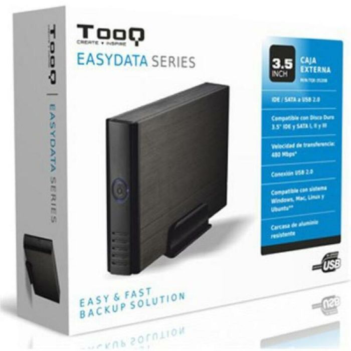 Caja Externa TooQ TQE-3520B HD 3.5" IDE / SATA III USB 2.0 Negro 2