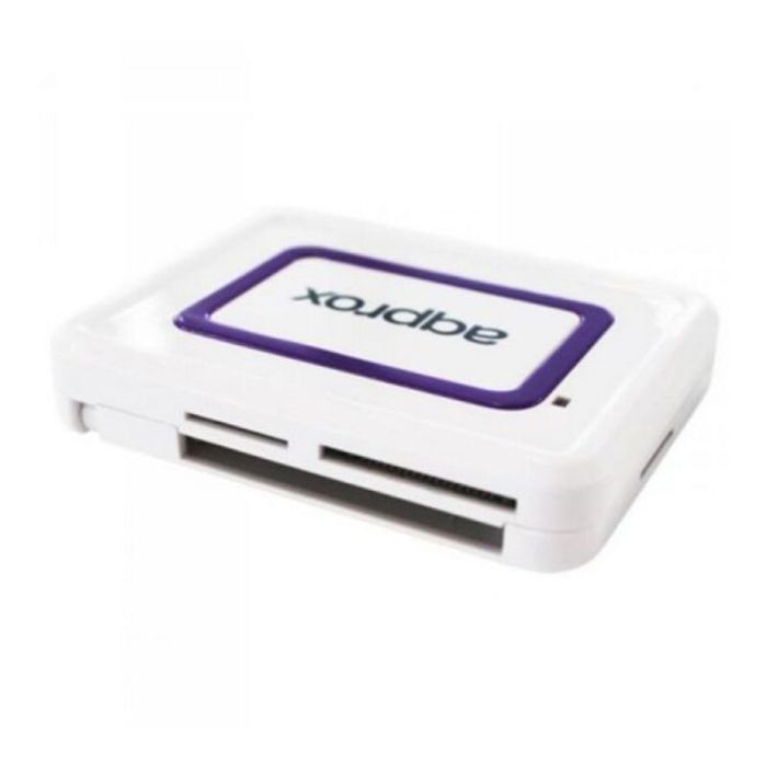Lector de Tarjetas Externo approx! APPCRDNIW USB 2.0 DNI Blanco Lector de Tarjetas Externo approx! APPCRDNIW USB 2.0 DNI Blanco
