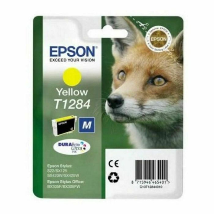 Ink-Jet Epson 1284 Amarillo Sx125 - Sx420 W - 425 W - Office Bx305F -Capacidad