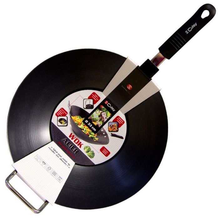 Cook Concept Wok Acero Inoxidable Antiadherente Diámetro 33 cm Apto Inducción 1 Cook Concept Wok Acero Inoxidable Antiadherente Diámetro 33 cm Apto Inducción 1