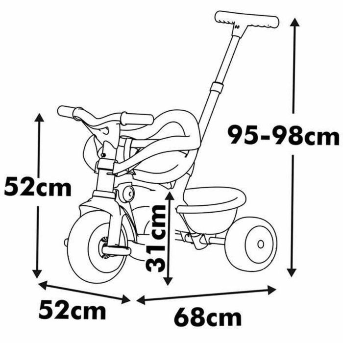 Smoby Triciclo Be Move Confort Rosa para niños y niñas a partir de 1 año 12 Smoby Triciclo Be Move Confort Rosa para niños y niñas a partir de 1 año 12