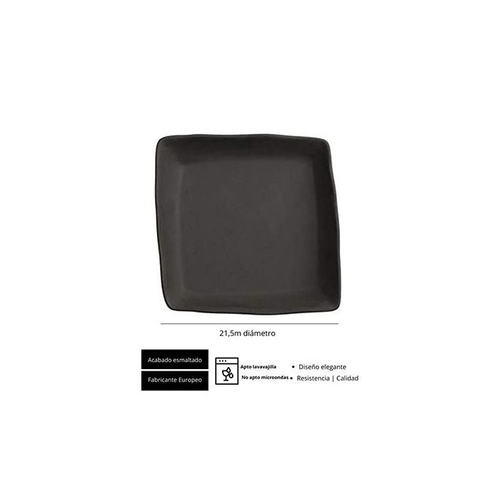 Io Grafito Plato 21X21 Cm (6 Unidades) 1 Io Grafito Plato 21X21 Cm (6 Unidades) 1