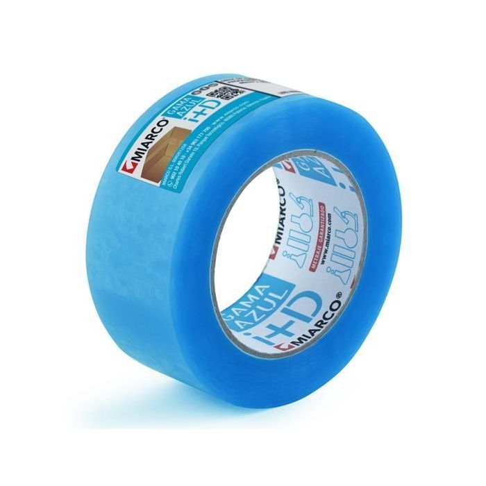 Miarco Cinta Embalaje Gama Azul 48x132 Transparente Libre de Solventes Pack 6 Ud