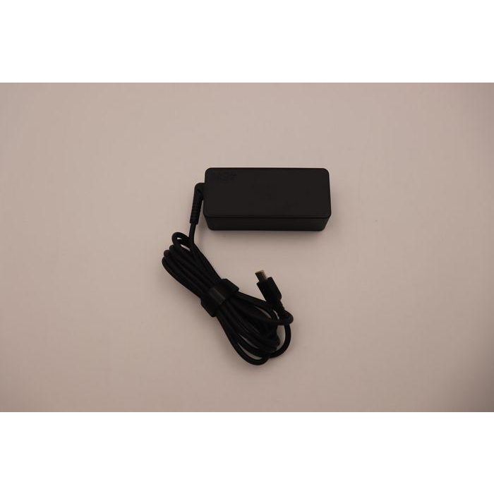 Lenovo AC adapter with 45W output, supports multiple voltage levels: 20V, 15V, 9V, and 5V, features 3 ports for connectivity. 1 Lenovo AC adapter with 45W output, supports multiple voltage levels: 20V, 15V, 9V, and 5V, features 3 ports for connectivity. 1