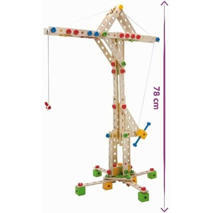 Eichhorn Juego de Construcción 8 en 1: Conjunto de 300 piezas para crear Turbina Eólica, Grúa, Aviones y más vehículos 3 Eichhorn Juego de Construcción 8 en 1: Conjunto de 300 piezas para crear Turbina Eólica, Grúa, Aviones y más vehículos 3