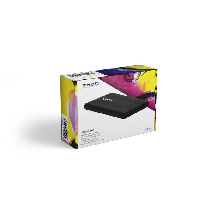 Tooq TQE-2510B Caja Externa para Disco Duro de 2.5" USB 2.0 Negro Aluminio 5