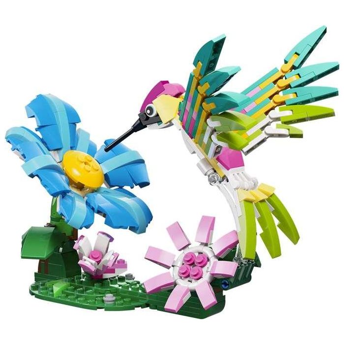 Juego de construccion fauna salvaje: colibrí de colores lego creator 3