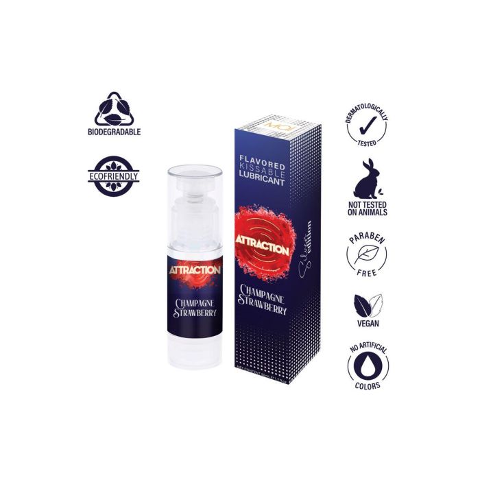 Lubricante Attraction Champán de Fresa 5 Lubricante Attraction Champán de Fresa 5