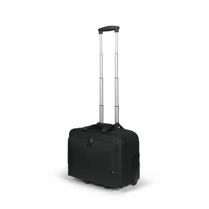 DICOTA D32043-RPET Laptop Roller Multi Eco BASE, Maletín con Ruedas para Portátiles 15-17.3", Poliéster Reciclado, Negro