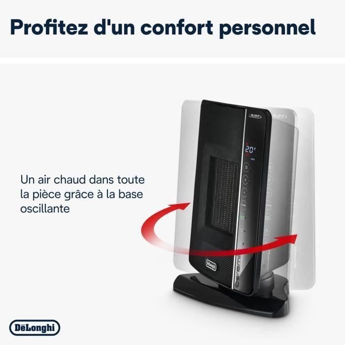 Soplador de cerámica DELONGHI - DCH7993ER.BC -2400W - Negro y cromo 2 Soplador de cerámica DELONGHI - DCH7993ER.BC -2400W - Negro y cromo 2
