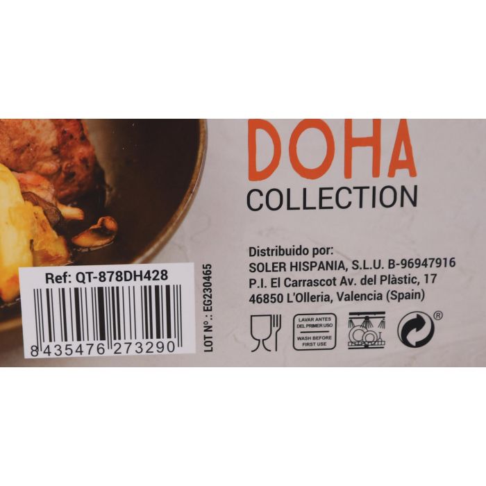 Inde Asadora 28 cm x 28 cm Alum. Forj Full Doha (6 Unidades) 4