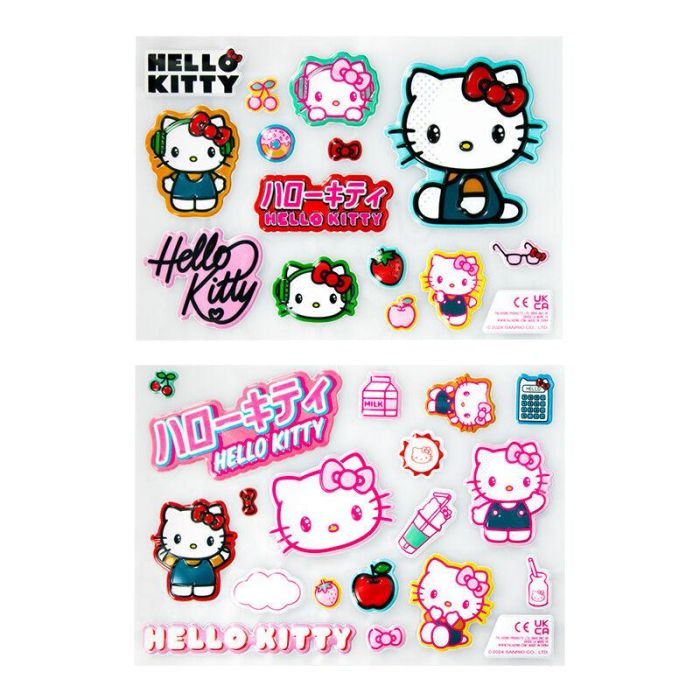 PALADONE Blister Pegatinas Hello Kitty Acolchadas Removibles 21x15cm