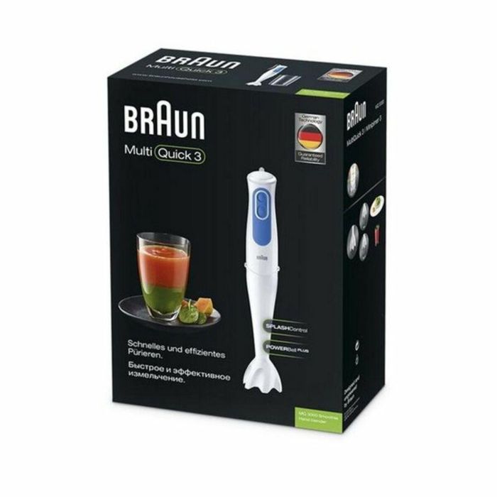 Batidora de Mano Braun MQ 3000 Smoothie Blanco Blanco/Azul 700 W 1