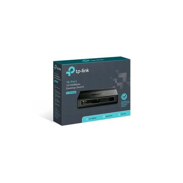 TP-Link TL-SF1016D Switch de Red Fast Ethernet No Administrado 16 Puertos RJ-45 para Montaje en Rack o Pared Negro 3 TP-Link TL-SF1016D Switch de Red Fast Ethernet No Administrado 16 Puertos RJ-45 para Montaje en Rack o Pared Negro 3