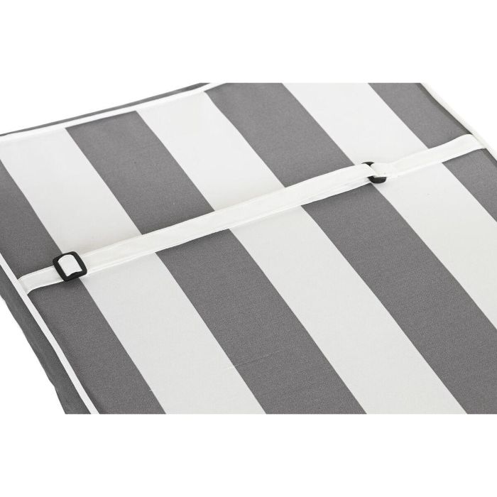 Cojín para sillas DKD Home Decor Gris Blanco (42 x 4 x 115 cm) 2 Cojín para sillas DKD Home Decor Gris Blanco (42 x 4 x 115 cm) 2