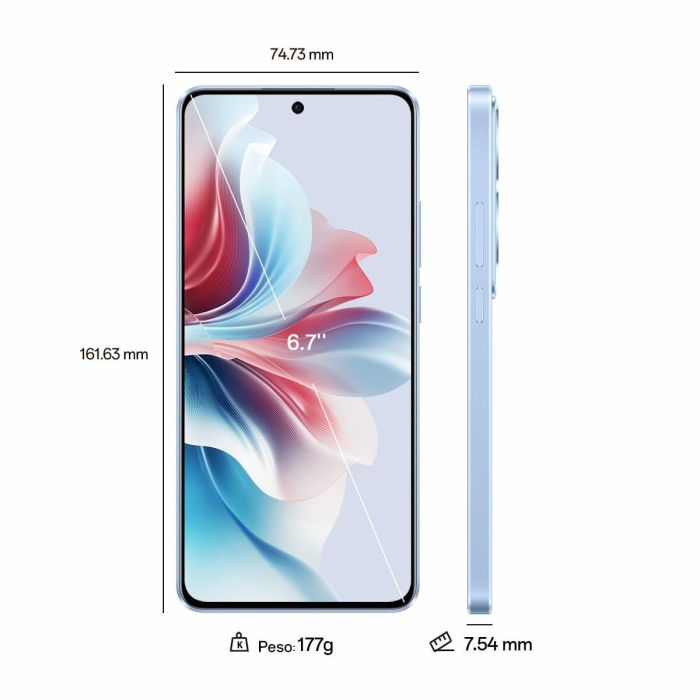 Smartphone Oppo RENO 11F 6,7" 8 GB RAM 256 GB Azul 5000 mAh 8 Smartphone Oppo RENO 11F 6,7" 8 GB RAM 256 GB Azul 5000 mAh 8