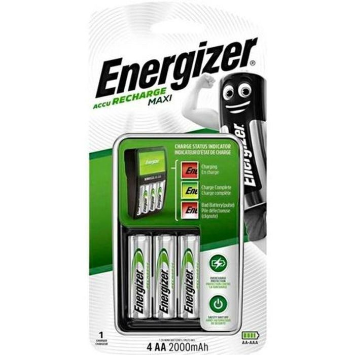 Cargador + Pilas Recargables Energizer (4 Unidades) 1