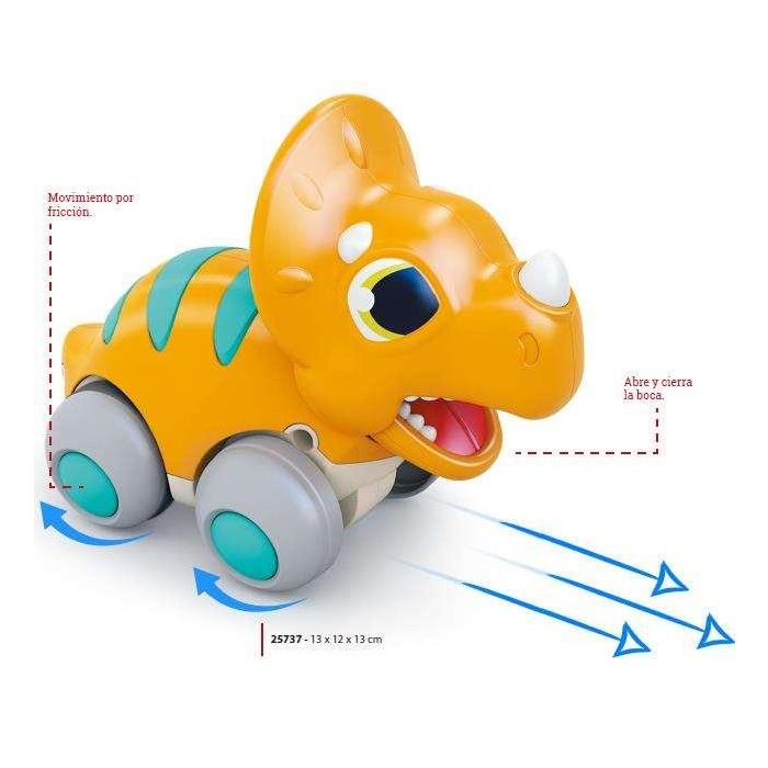 Creaciones Llopis Dinosaurio Naranja de Fricción - Caja 13x12x13 cm 1