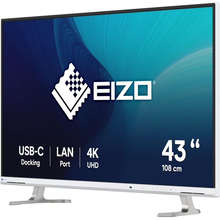 EIZO EV4340X-WT Monitor FlexScan 42.5" 4K Ultra HD IPS Blanco 5ms 2xHDMI+DP+USB-C para Oficina 1 EIZO EV4340X-WT Monitor FlexScan 42.5" 4K Ultra HD IPS Blanco 5ms 2xHDMI+DP+USB-C para Oficina 1