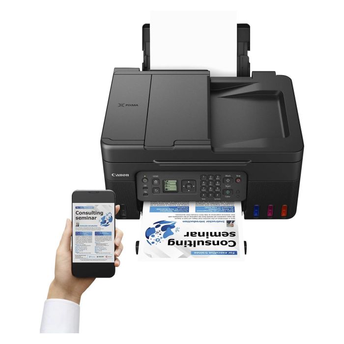 Canon G4570 Megatank Impresora Multifunción 4 en 1 Inyección de Tinta Color Wi-Fi ADF Negro