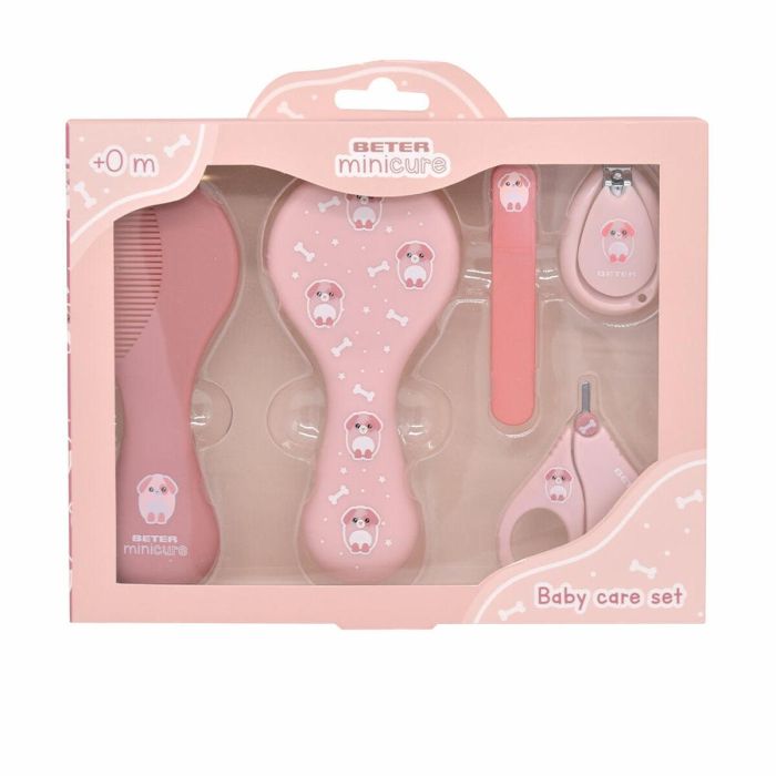 Beter MINI CURE BABY CARE DOG Lote 5pz Set Cuidado Mascotas Lima Uñas Tijeras Peine Cepillo