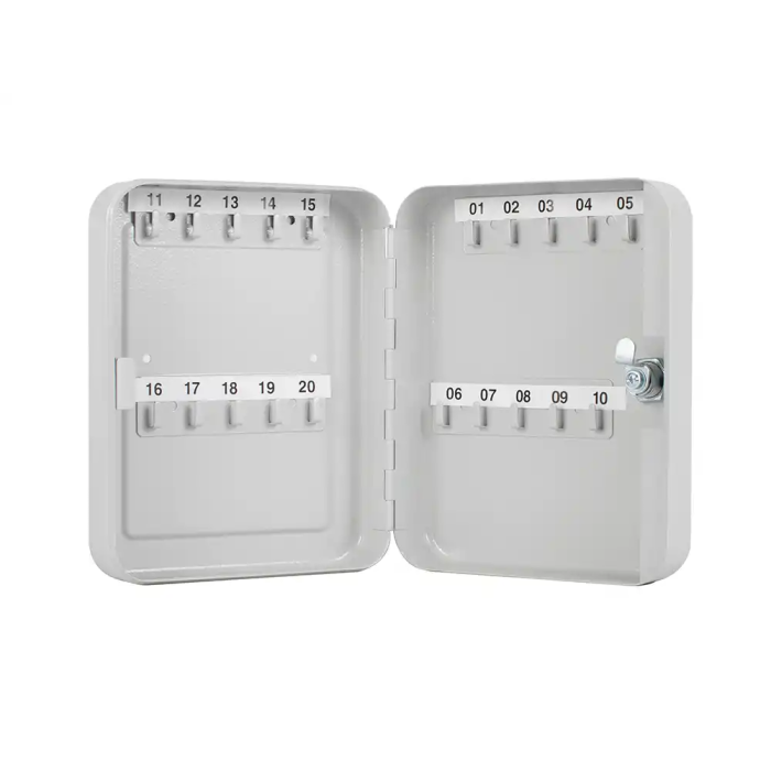 Q-connect Armario Metálico Portallaves de Acero para 20 llaves, 200x160x60 mm 2